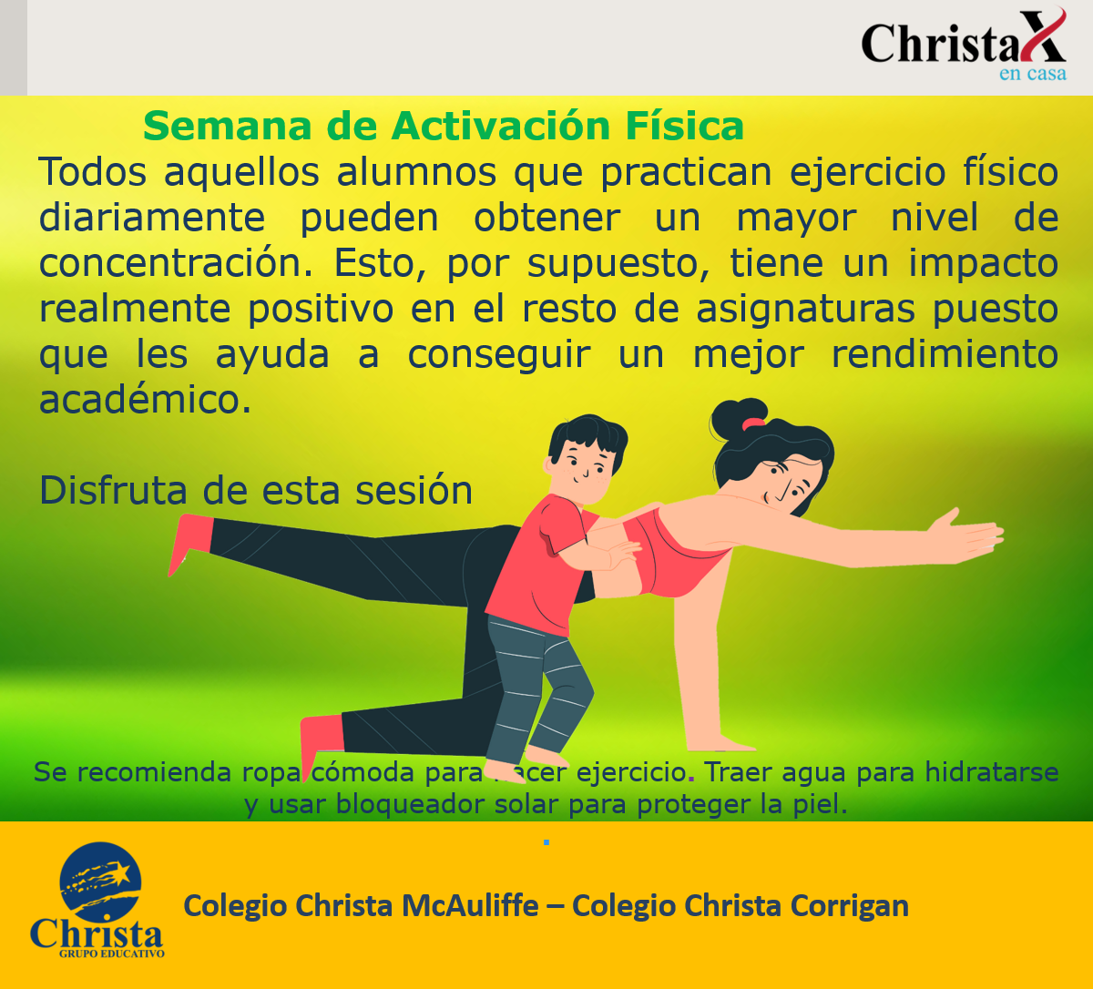Christa STEAM - Semana de Activación Física 03 2023 GE